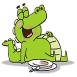 Funny Crocodile WhatsApp Sticker #26