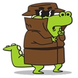 Funny Crocodile WhatsApp Sticker #28