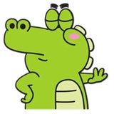 Funny Crocodile WhatsApp Sticker #30