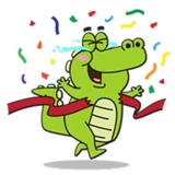 Funny Crocodile WhatsApp Sticker #4
