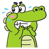 Funny Crocodile WhatsApp Sticker #6
