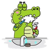 Funny Crocodile WhatsApp Sticker #8