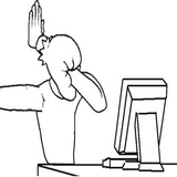 Guy Behind The Desk WhatsApp Sticker #14