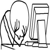 Guy Behind The Desk WhatsApp Sticker #19