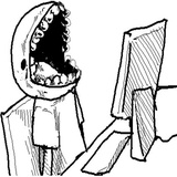 Guy Behind The Desk WhatsApp Sticker #28