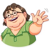 Gabe Newell WhatsApp Sticker #5