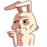 Gentle Rabbit WhatsApp Sticker #14
