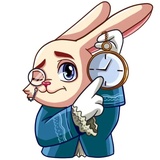 Gentle Rabbit WhatsApp Sticker #18