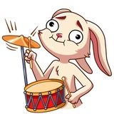 Gentle Rabbit WhatsApp Sticker #22