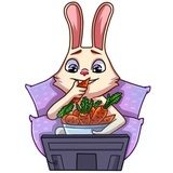 Gentle Rabbit WhatsApp Sticker #24