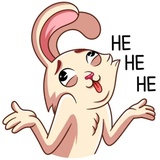 Gentle Rabbit WhatsApp Sticker #25