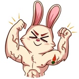 Gentle Rabbit WhatsApp Sticker #26