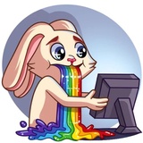 Gentle Rabbit WhatsApp Sticker #29