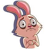 Gentle Rabbit WhatsApp Sticker #4