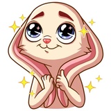 Gentle Rabbit WhatsApp Sticker #6
