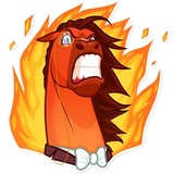 Gentleman Horse WhatsApp Sticker #15