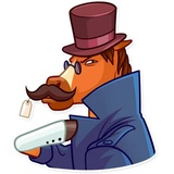 Gentleman Horse WhatsApp Sticker #18