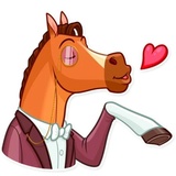 Gentleman Horse WhatsApp Sticker #2