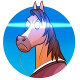 Gentleman Horse WhatsApp Sticker #22