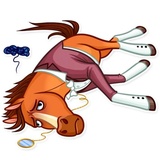 Gentleman Horse WhatsApp Sticker #23