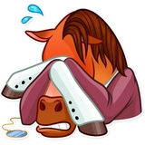 Gentleman Horse WhatsApp Sticker #26