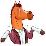 Gentleman Horse WhatsApp Sticker #27