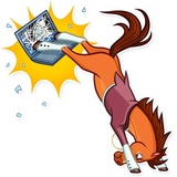 Gentleman Horse WhatsApp Sticker #30