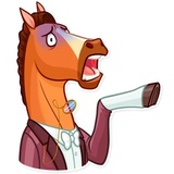 Gentleman Horse WhatsApp Sticker #4