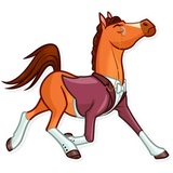 Gentleman Horse WhatsApp Sticker #9