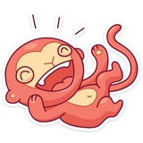 Monkey Gibby WhatsApp Sticker #10