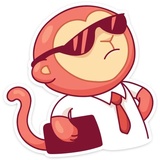 Monkey Gibby WhatsApp Sticker #15