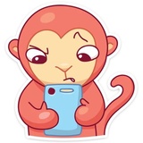 Monkey Gibby WhatsApp Sticker #16