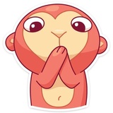 Monkey Gibby WhatsApp Sticker #17