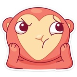 Monkey Gibby WhatsApp Sticker #25