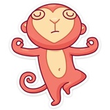 Monkey Gibby WhatsApp Sticker #29