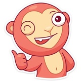 Monkey Gibby WhatsApp Sticker #3