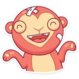 Monkey Gibby WhatsApp Sticker #30