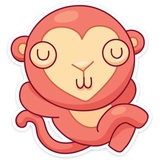 Monkey Gibby WhatsApp Sticker #4