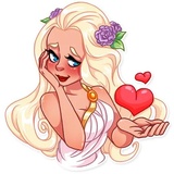 Girl in Love WhatsApp Sticker #13