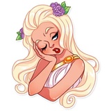 Girl in Love WhatsApp Sticker #14