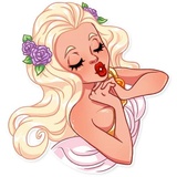 Girl in Love WhatsApp Sticker #18