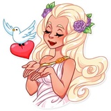 Girl in Love WhatsApp Sticker #19