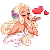 Girl in Love WhatsApp Sticker #2