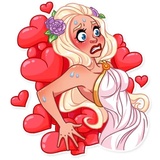 Girl in Love WhatsApp Sticker #21