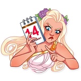 Girl in Love WhatsApp Sticker #24