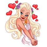 Girl in Love WhatsApp Sticker #28