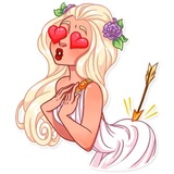 Girl in Love WhatsApp Sticker #8