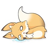 Girly Fox Remastered WhatsApp Sticker #10
