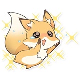 Girly Fox Remastered WhatsApp Sticker #13