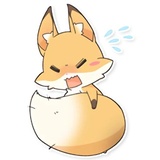 Girly Fox Remastered WhatsApp Sticker #15